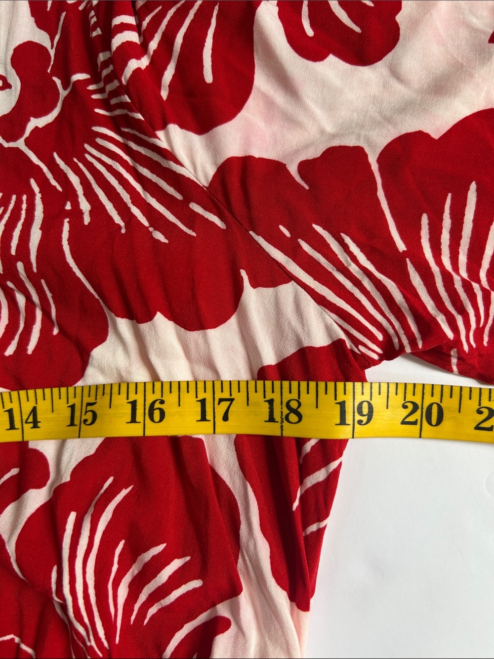 H&M Red Floral Button Down Dress Hawaiian Vibe Boho Maxi Front Belted Dress - Picture 5 of 7